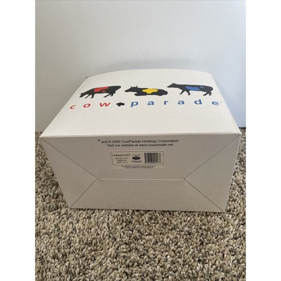 Cow Parade ANGELI COW #9127 Eyelashes Angel Wings Boho Westland Figurine RETIRED - Picture 9 of 11